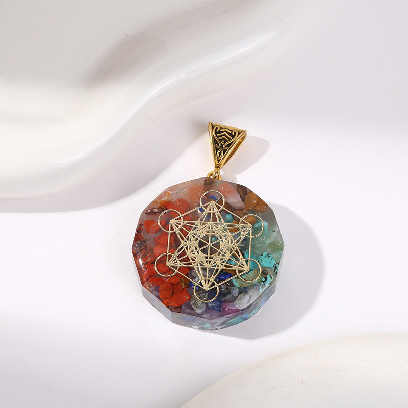 Meditation Healing 7 Chakra Natural Stone Pendant Necklace – Unisex
