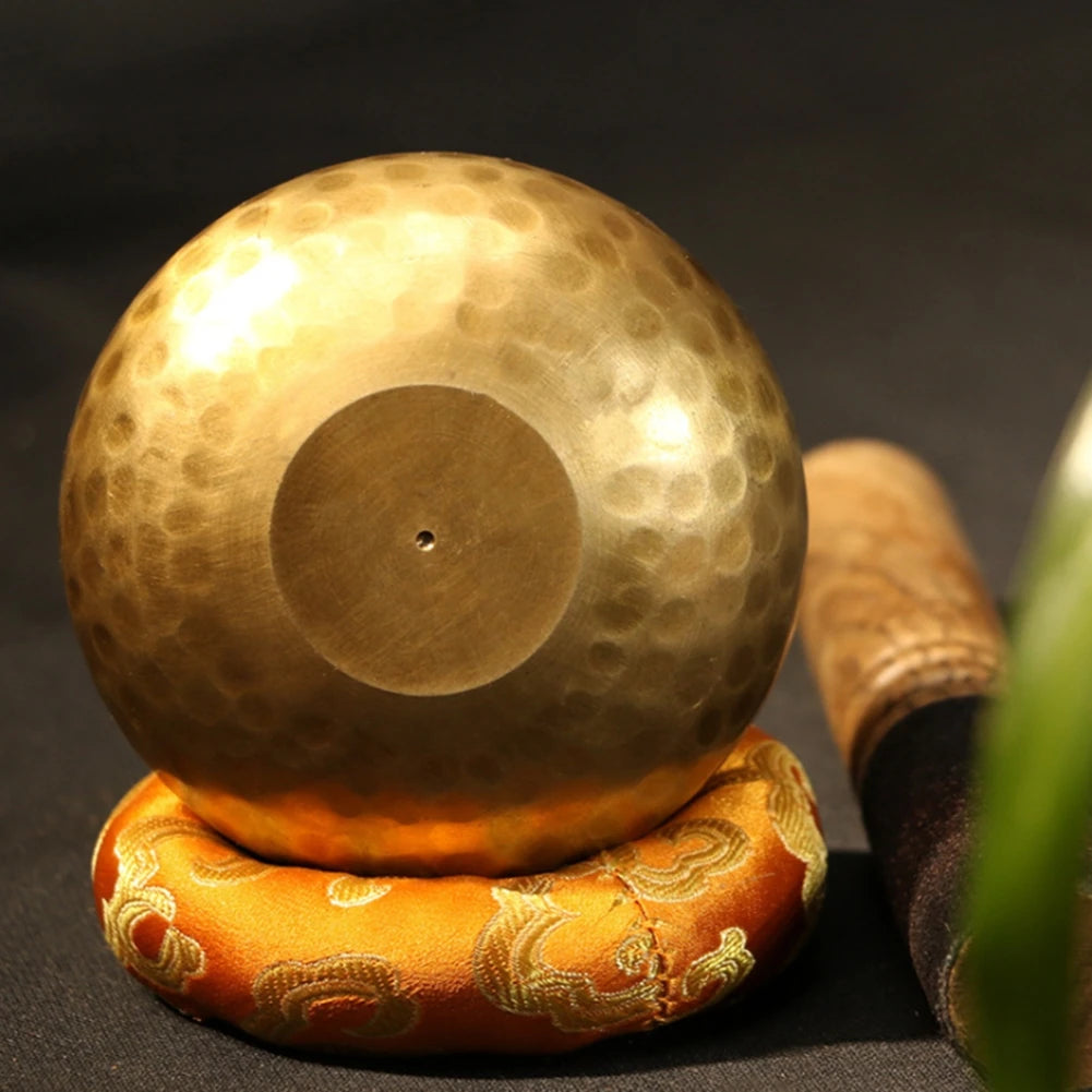 Handmade Buddhism Singing Bowl – Copper Tibetan Meditation Bowl for Yoga and Home Decor