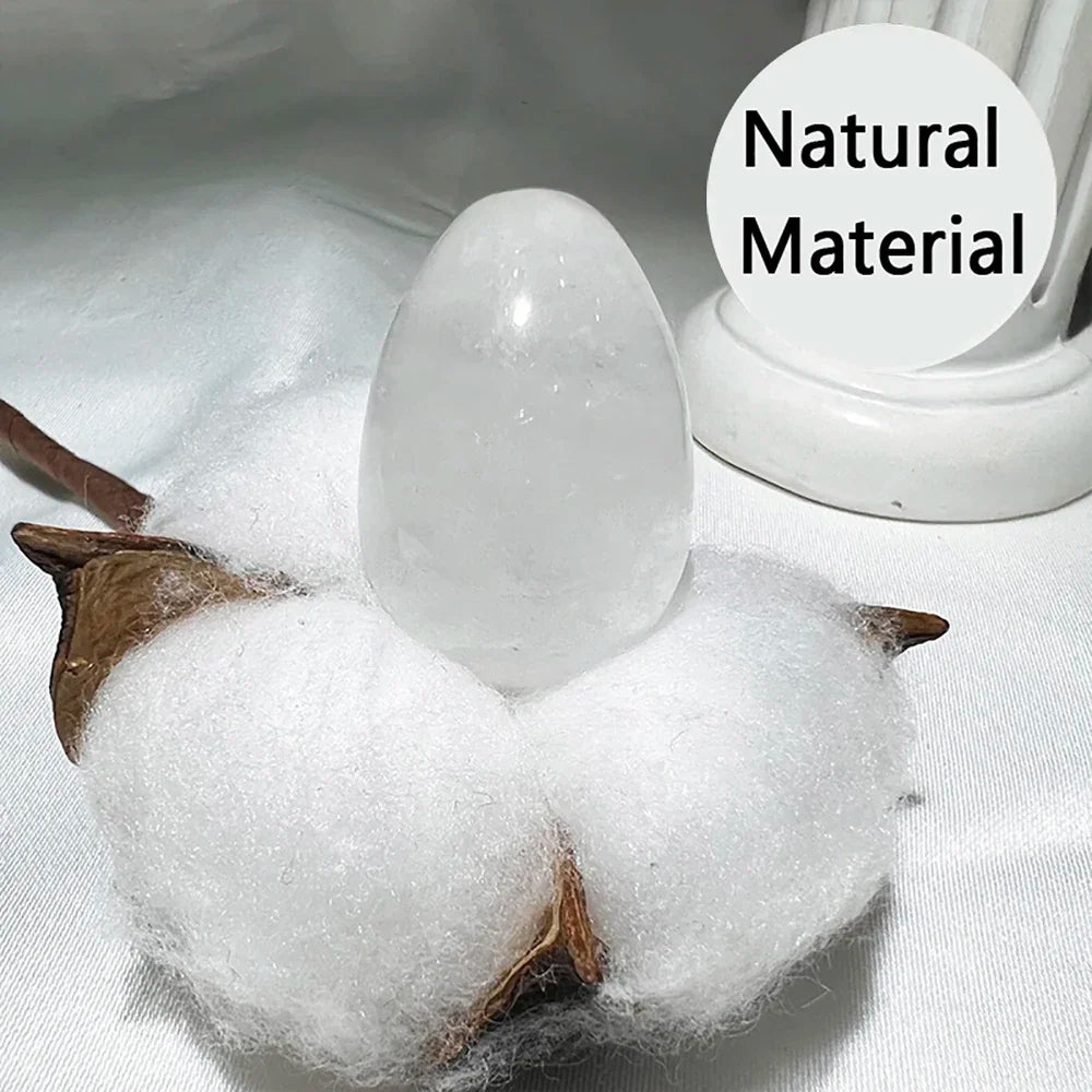 Natural Crystal Stone Egg – Polished Citrine, Tiger’s Eye, Obsidian & More