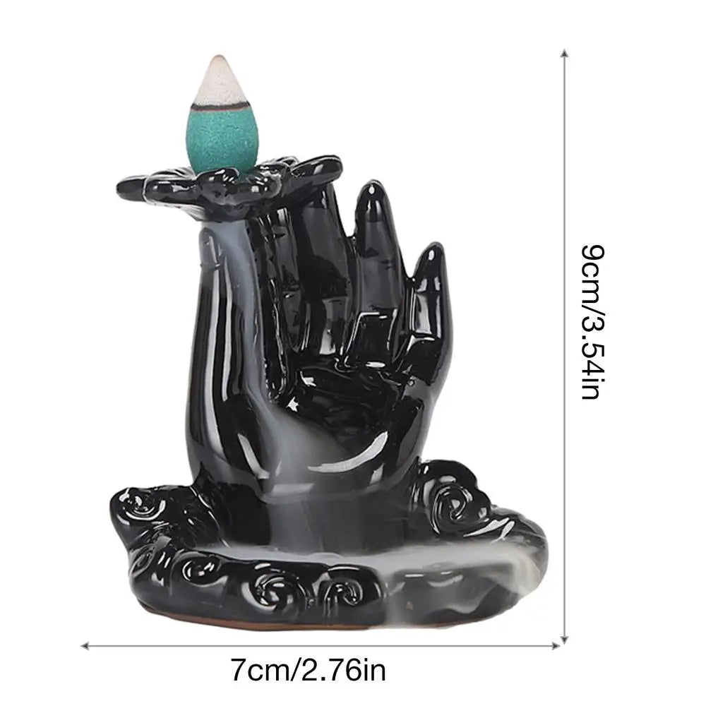 Resin Backflow Incense Burner Waterfall Tower – Mystical Aromatherapy Decor