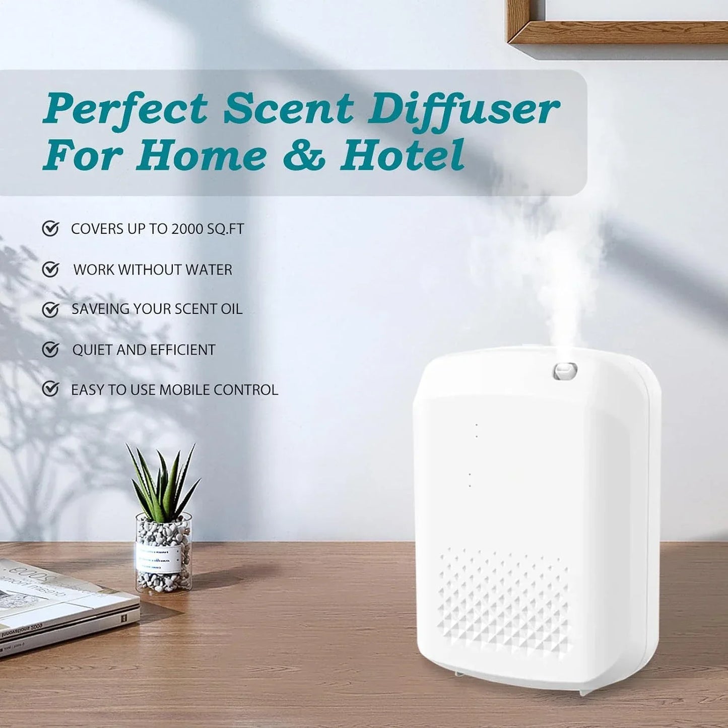 Perfume Fragrance Diffuser Aromatic Oil Diffuser Electric Home Air Freshener Machine Wall Hanging Essential Oil Diffuser Hotel
