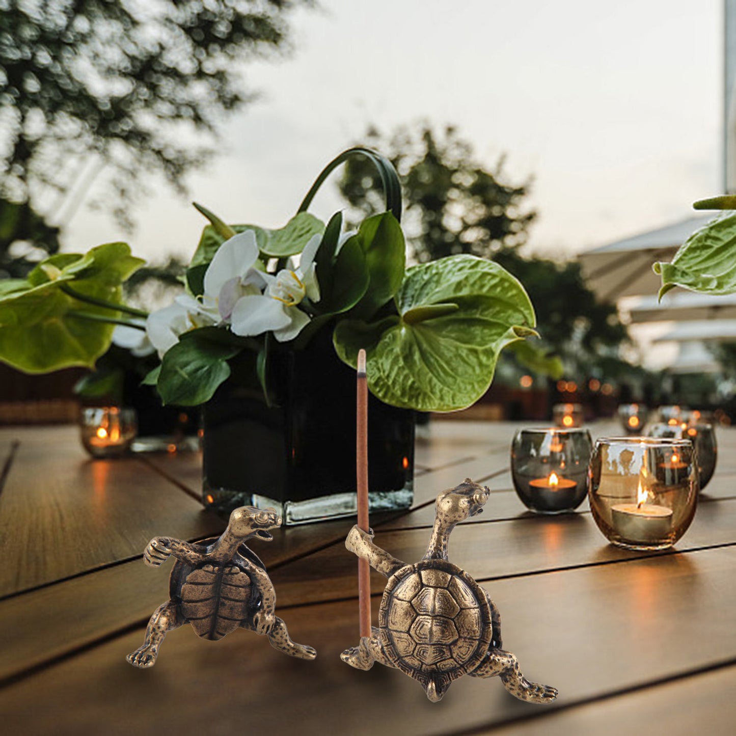 Turtle Shape Incense Stick Holder Copper Censer Bracket Household Accessory For Living Room Office Decoration Home Decoration