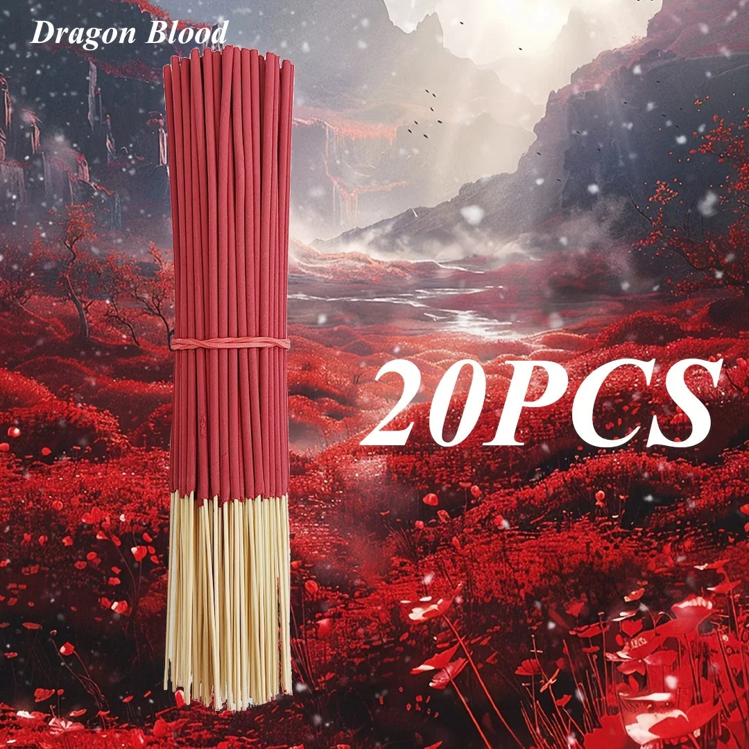 20/50Pcs Dragon’s Blood Aromatherapy Incense Sticks – Ignite Spiritual Serenity