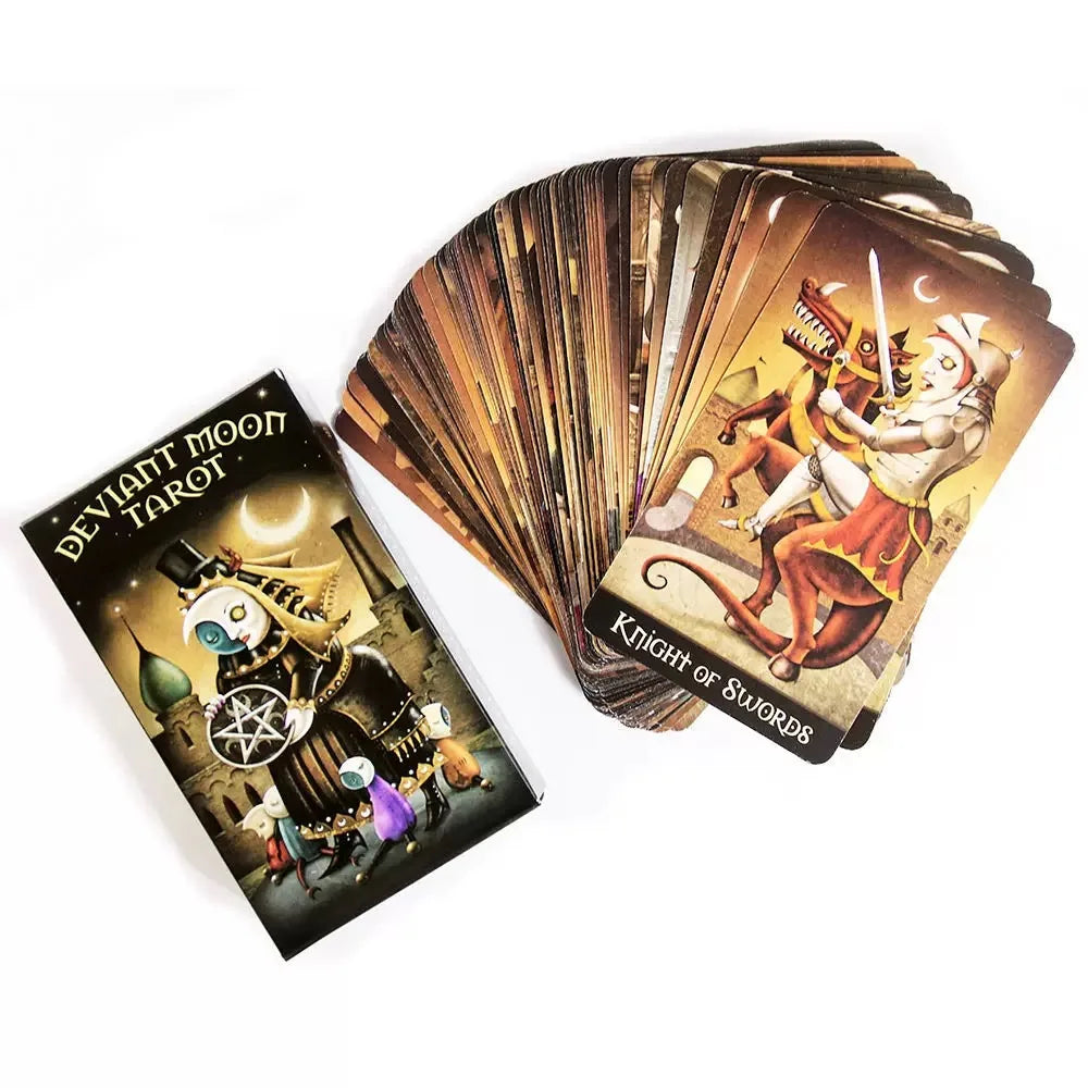 Deviant Moon Tarot Deck – 78-Card Borderless Edition Fantasy Art Tarot