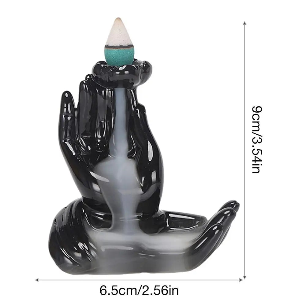 Resin Backflow Incense Burner Waterfall Tower – Mystical Aromatherapy Decor