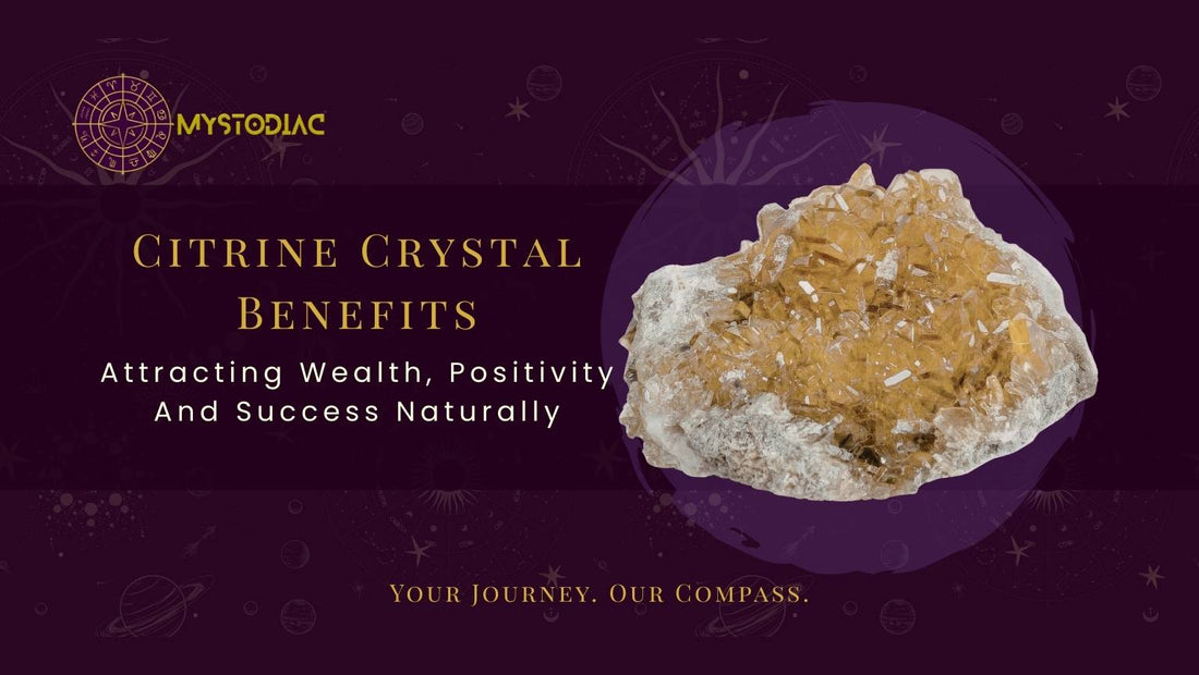 Natural citrine crystal used for manifesting wealth and abundance energy