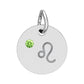 Leo Peridot Birthstone Zodiac Charm Necklace Pendant Astrology Jewelry