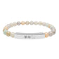 Year of the Goat Chinese Zodiac Natural Stone Stretch Bar Bracelet