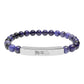 Year of the Dog Chinese Zodiac Natural Stone Stretch Bar Bracelet