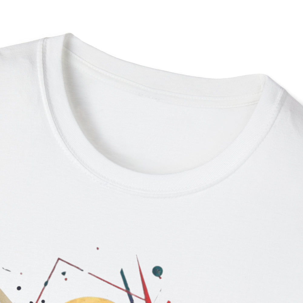 Close-up of white unisex cotton crewneck t-shirt collar: soft ribbed neckline, clean stitching, comfortable fit. Premium durable crew neck construction detail.