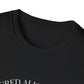 Close-up of black unisex cotton crewneck t-shirt collar: soft ribbed neckline, clean stitching, comfortable fit. Premium durable crew neck construction detail.