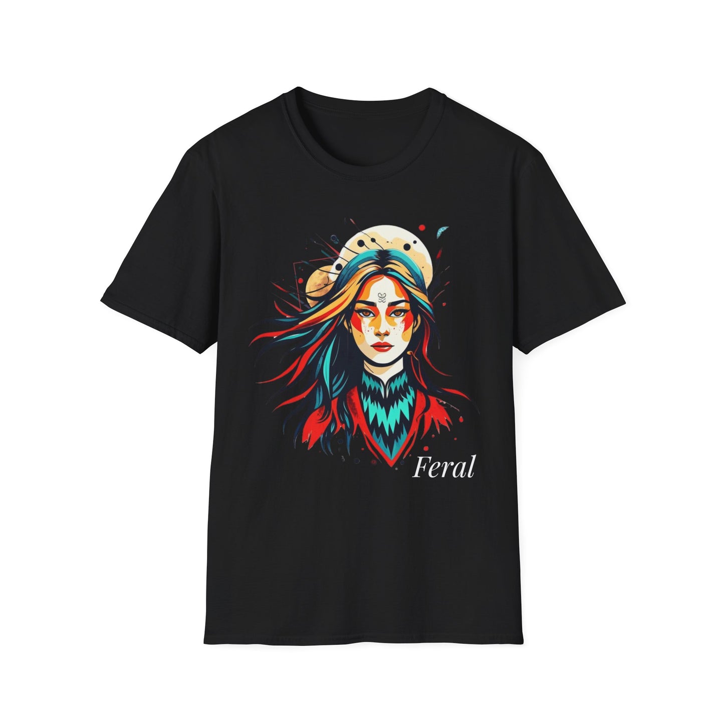Feral Graphic T-Shirt — Cosmic Goddess Illustration