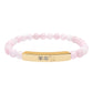 Year of the Goat Chinese Zodiac Natural Stone Stretch Bar Bracelet