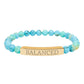 Balanced Intention Bracelet Natural Turquoise Stretch Bar