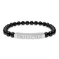 Protected Intention Bracelet Natural Onyx Stretch Bar