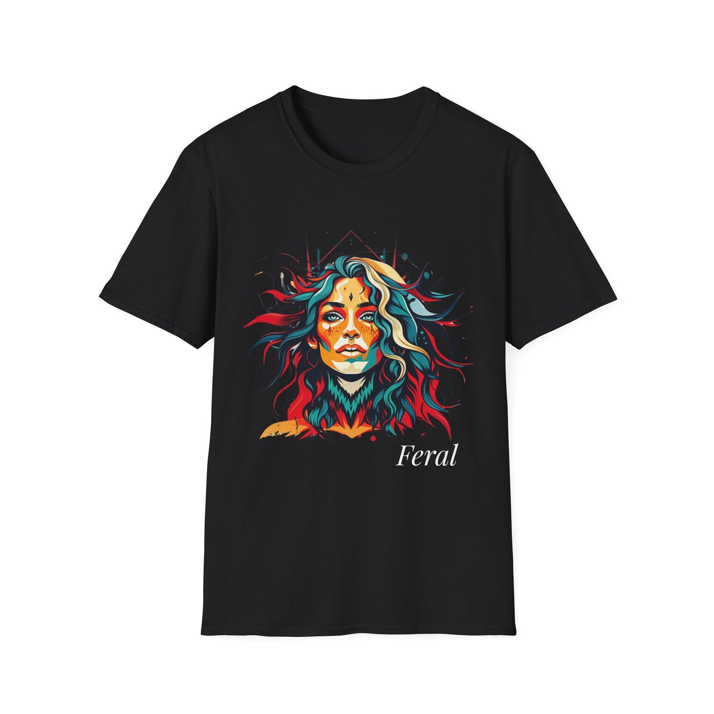 Feral Graphic T-Shirt — Primal Goddess Illustration