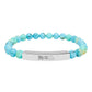 Year of the Dog Chinese Zodiac Natural Stone Stretch Bar Bracelet