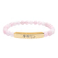 Year of the Ox Chinese Zodiac Natural Stone Stretch Bar Bracelet