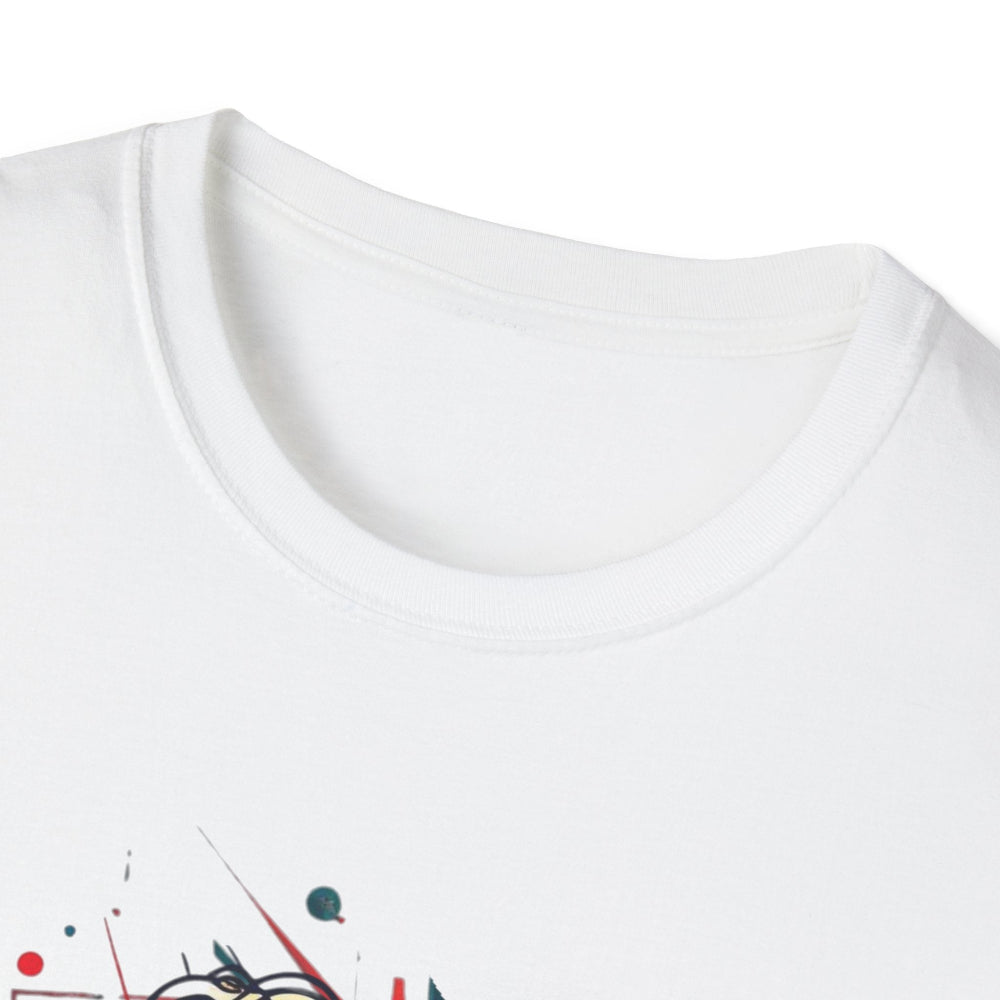 Close-up of white unisex cotton crewneck t-shirt collar: soft ribbed neckline, clean stitching, comfortable fit. Premium durable crew neck construction detail.