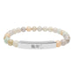 Year of the Rabbit Chinese Zodiac Bracelet Gold Bar Natural Stone Stretch Jewelry