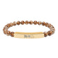 Year of the Dog Chinese Zodiac Natural Stone Stretch Bar Bracelet