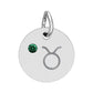 Taurus Emerald Birthstone Zodiac Charm Necklace Pendant Astrology Jewelry
