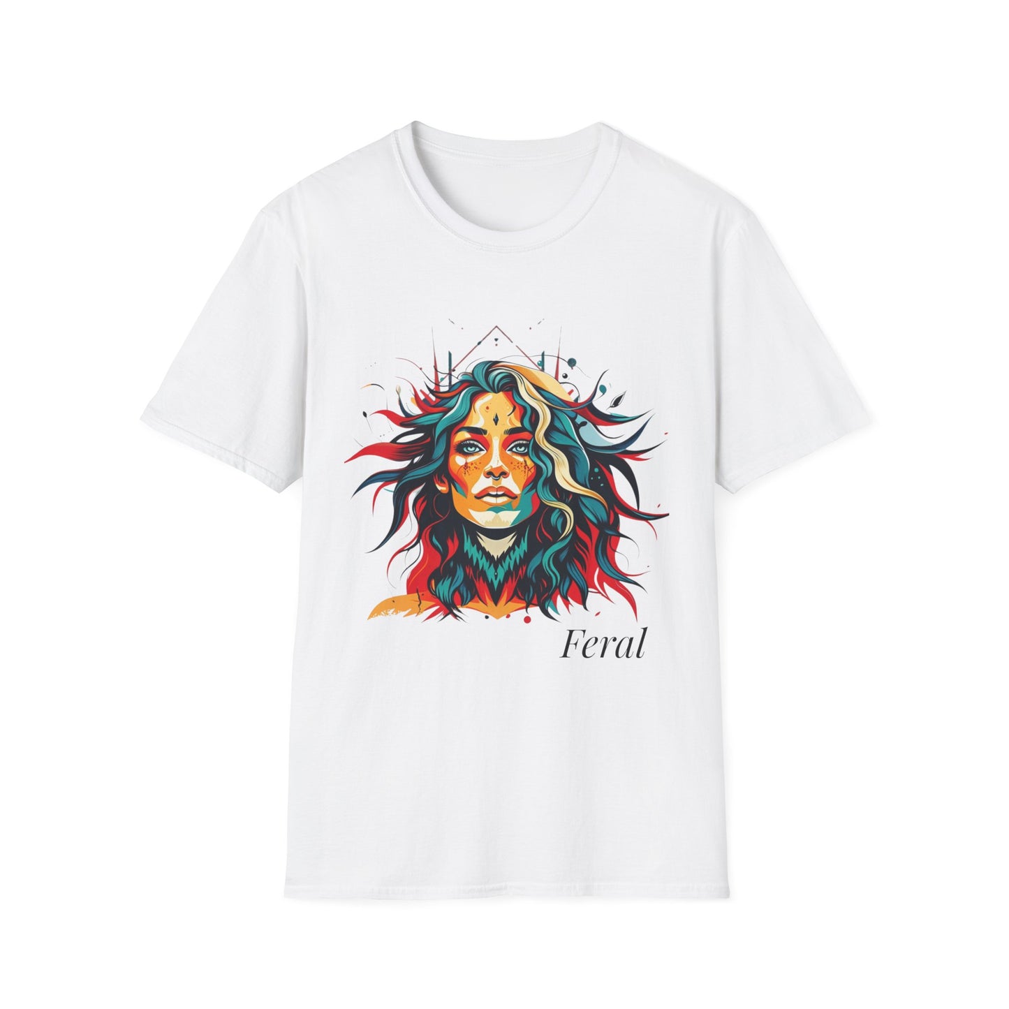 Feral Graphic T-Shirt — Primal Goddess Illustration