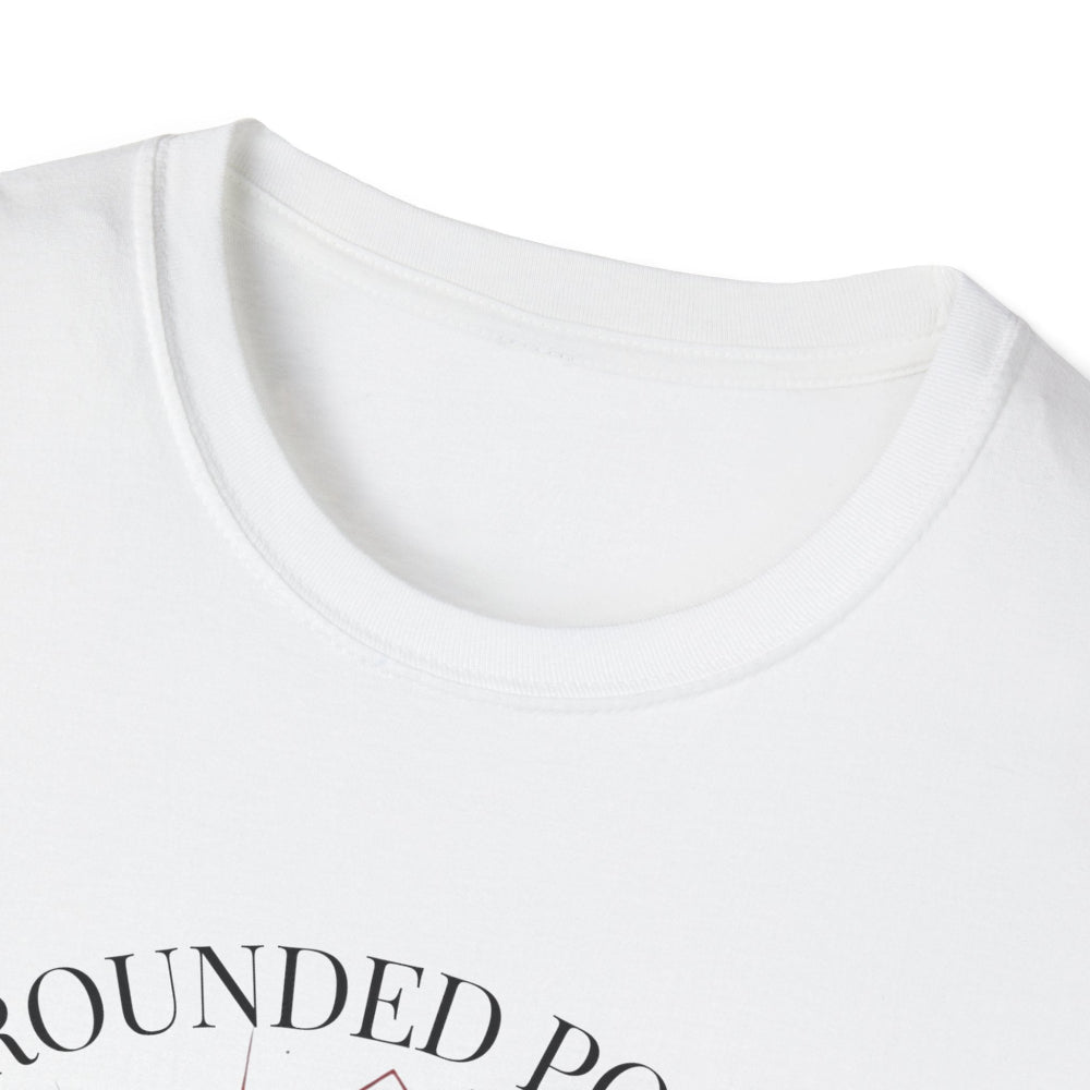 Close-up of white unisex cotton crewneck t-shirt collar: soft ribbed neckline, clean stitching, comfortable fit. Premium durable crew neck construction detail.