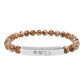 Year of the Ox Chinese Zodiac Natural Stone Stretch Bar Bracelet