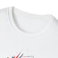Close-up of white unisex cotton crewneck t-shirt collar: soft ribbed neckline, clean stitching, comfortable fit. Premium durable crew neck construction detail.