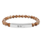 Year of the Goat Chinese Zodiac Natural Stone Stretch Bar Bracelet