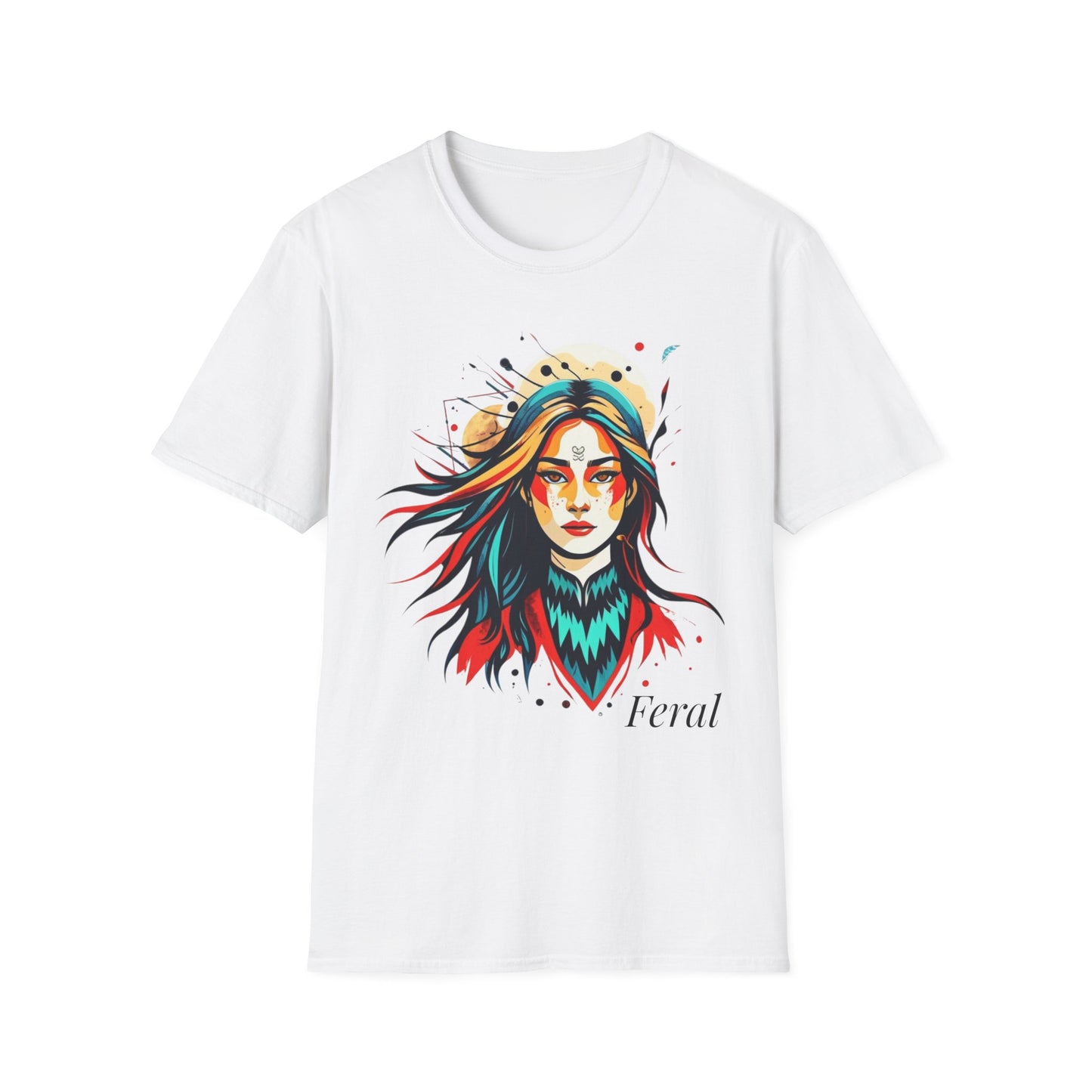 Feral Graphic T-Shirt — Cosmic Goddess Illustration