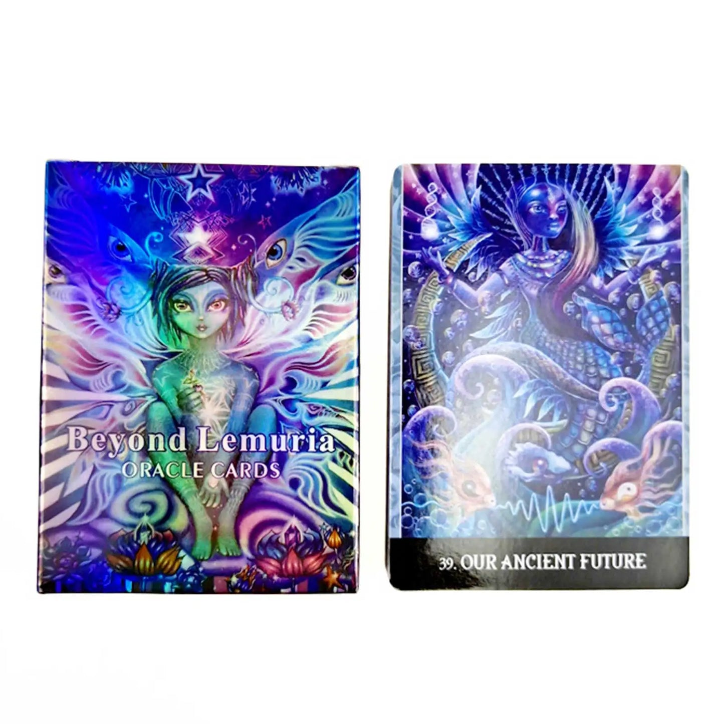 Beyond Lemuria Oracle Cards – Full English 44-Card Vibrational Energy Deck