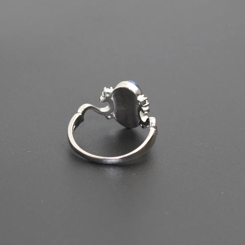 925 Sterling Silver Lapis Lazuli Elena's Daylight Ring