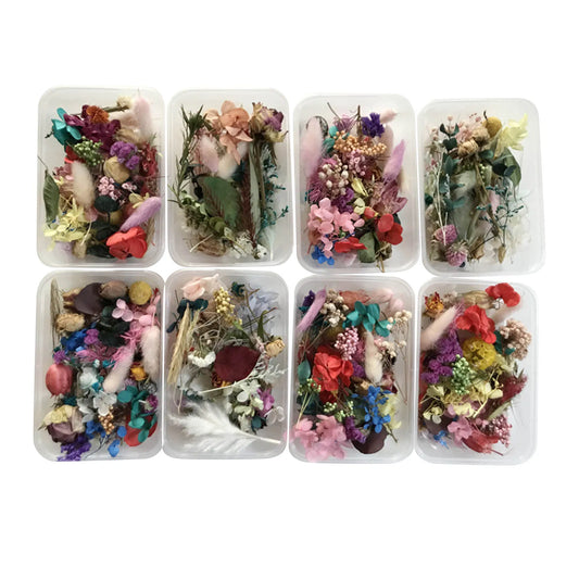 Natural Dried Flower Kit Pressed Artwork Handcrafts Leaves Herb DIY Dry Plants Scented Candle Making Craft For Home Decor Gifts