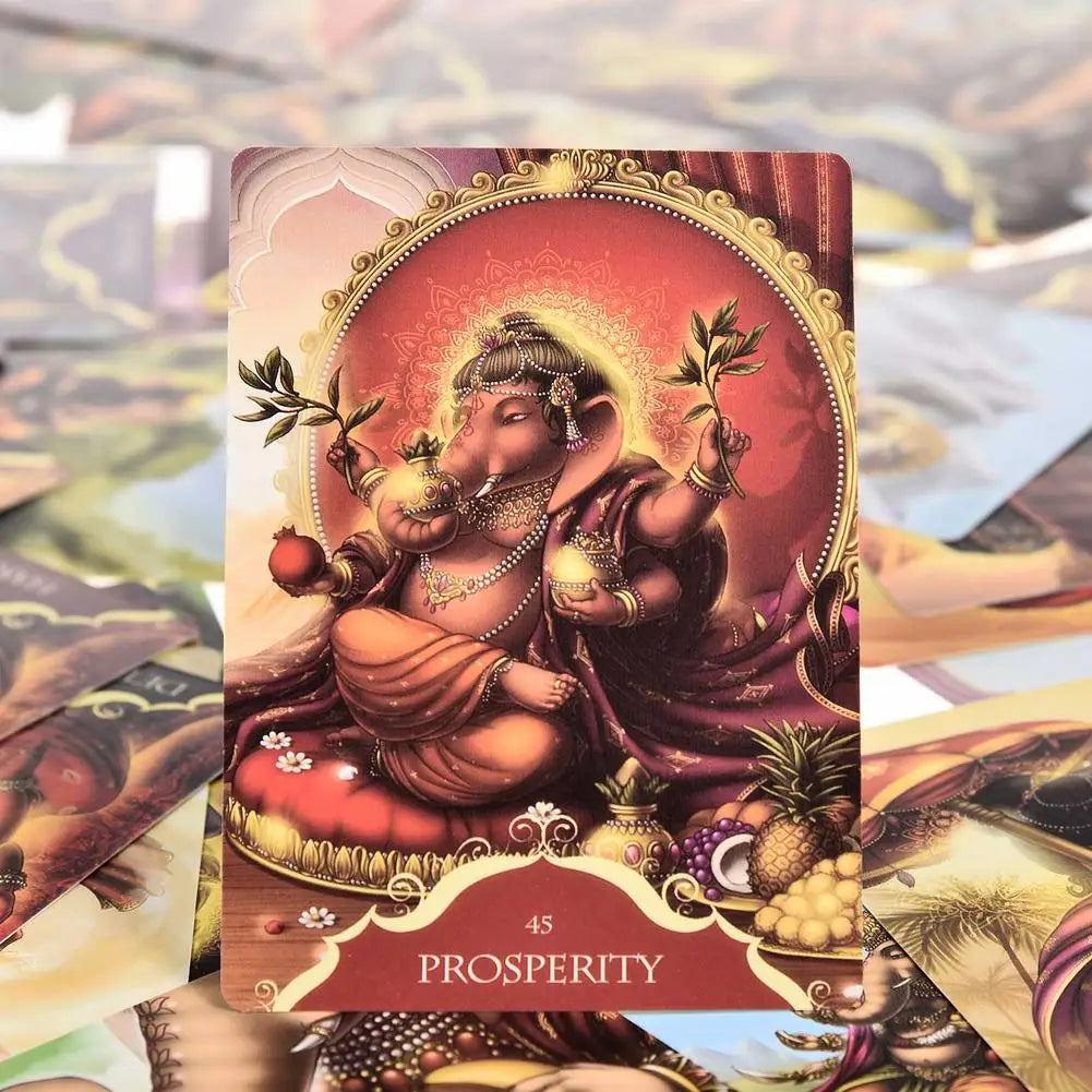 Whispers of Lord Ganesha Tarot Cards – Spiritual Oracle Deck for Guidanc
