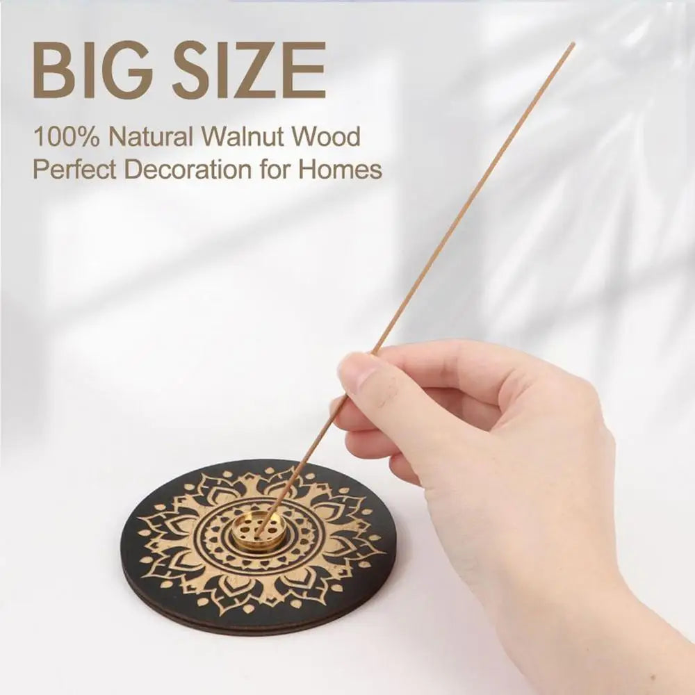 Incense Stick Burner Cute Incense Holder For Sticks Wood Incense Tray Holder For Sticks With 9 Hole For Yoga Meditation And Home