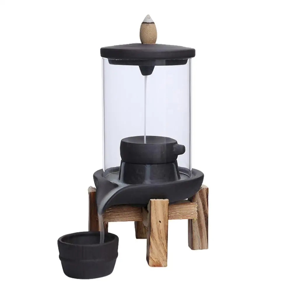 Handmade Ceramic Backflow Incense Burner – Mesmerizing Aromatherapy Decor