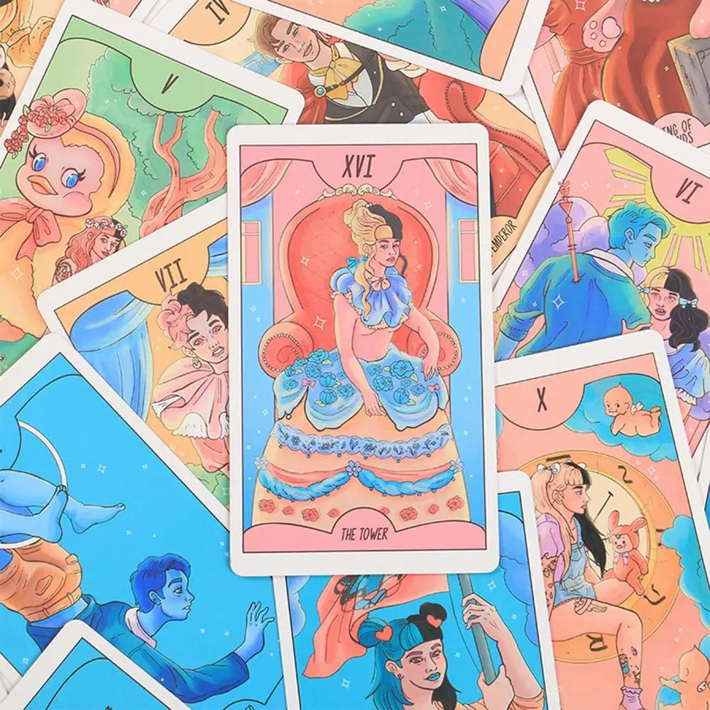 Crybaby Tarot Card Deck – 78 Cards in Van Waite Series for Divination and Party Fun