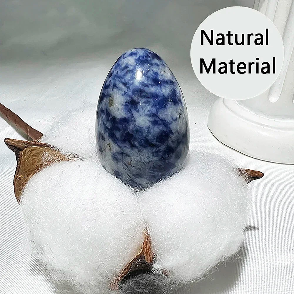Natural Crystal Stone Egg – Polished Citrine, Tiger’s Eye, Obsidian & More