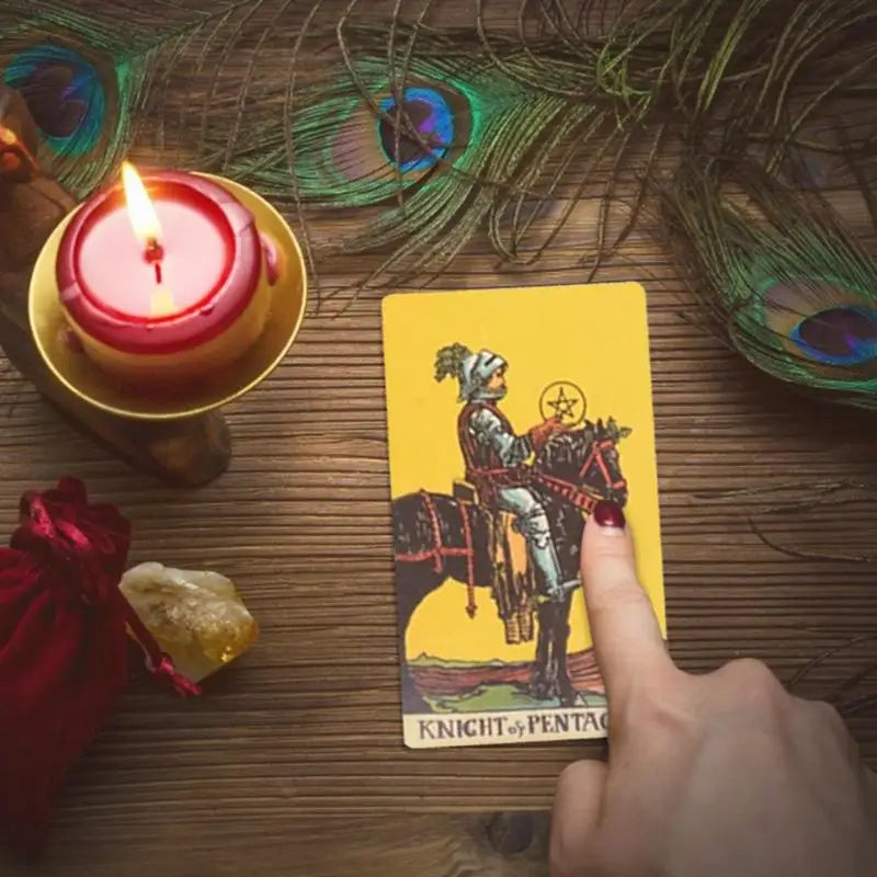 Large Borderless Smith-Waite Tarot Deck – Pocket Size 12×7cm Full English