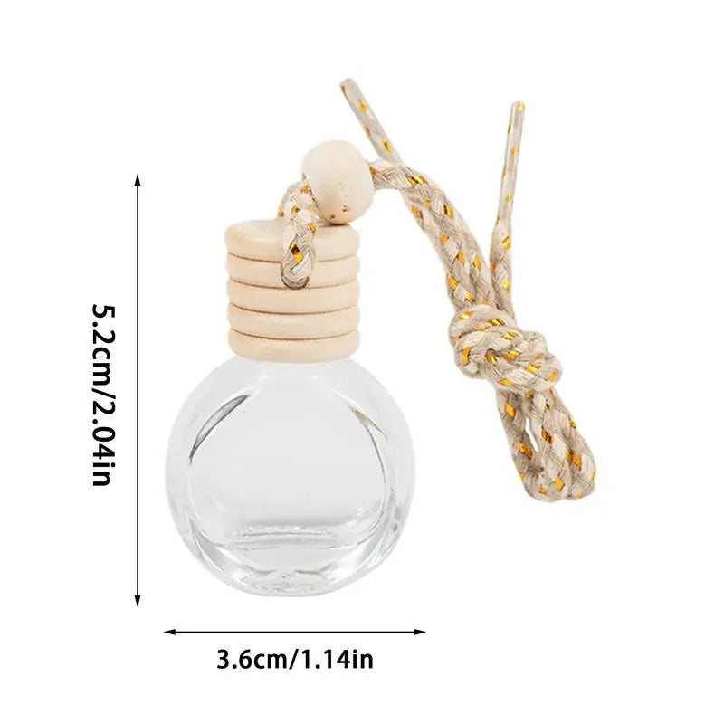 Car Essential Oil Diffuser Refillable Car Essential Oil Diffuser Car Air Freshener Perfume Bottle Aromatherapy Fragrance
