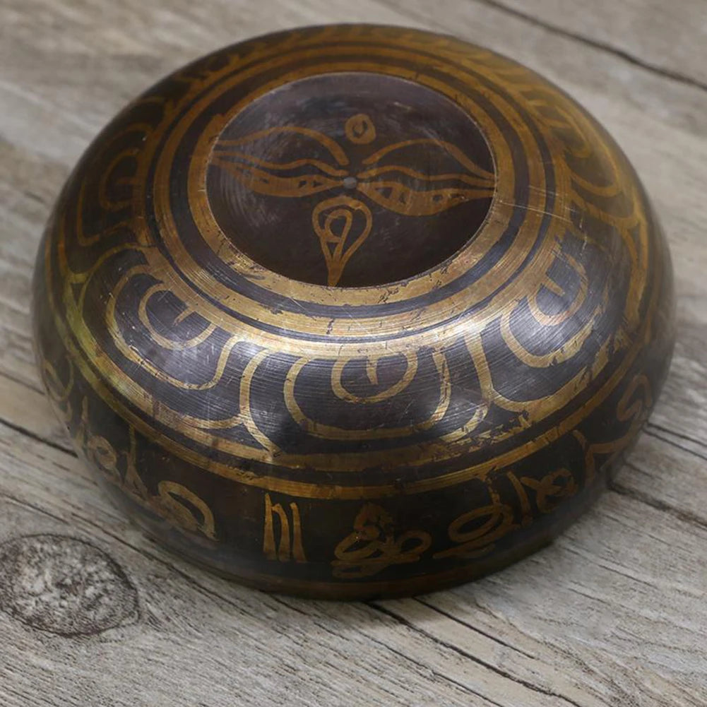Nepal Tibetan Singing Bowl 4 Sizes – Handmade Himalayan Buddhist Bronze Chime for Yoga and Meditation
