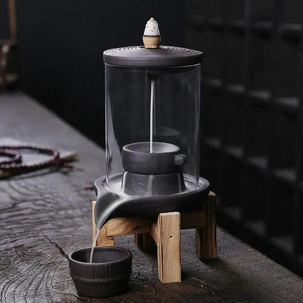 Handmade Ceramic Backflow Incense Burner – Mesmerizing Aromatherapy Decor