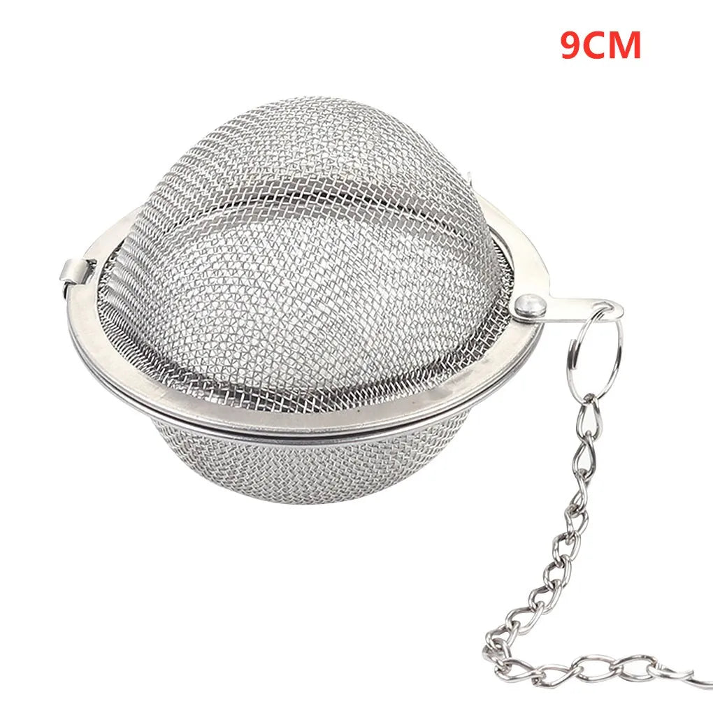 New Tea Strainer Stainless Steel Tea Infuser Mesh Tea Ball Infuser Filter Reusable Loose Leaf Strainer Herb Tea Accessories