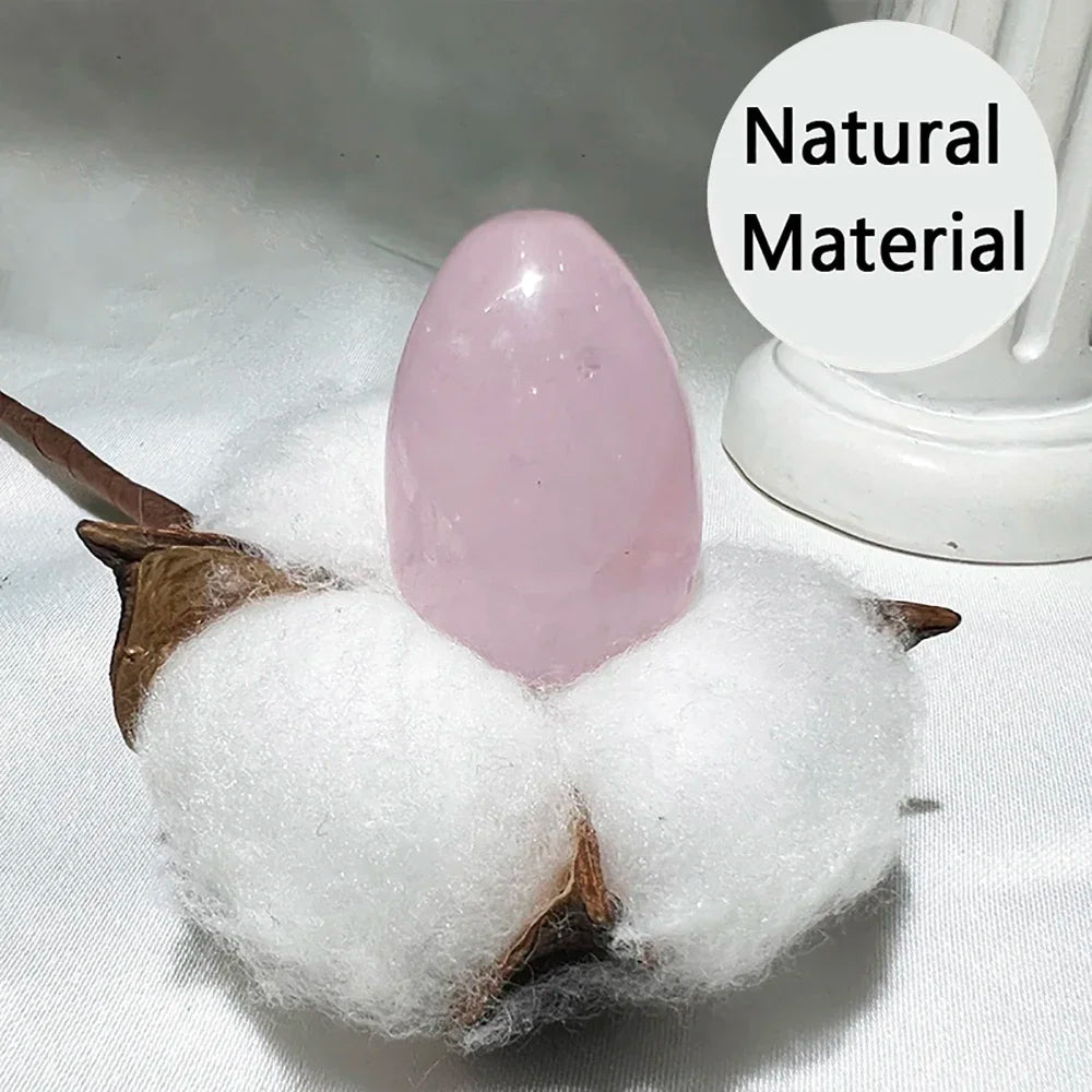 Natural Crystal Stone Egg – Polished Citrine, Tiger’s Eye, Obsidian & More