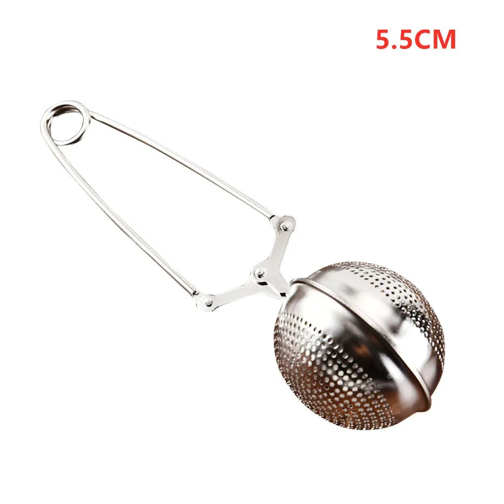 New Tea Strainer Stainless Steel Tea Infuser Mesh Tea Ball Infuser Filter Reusable Loose Leaf Strainer Herb Tea Accessories