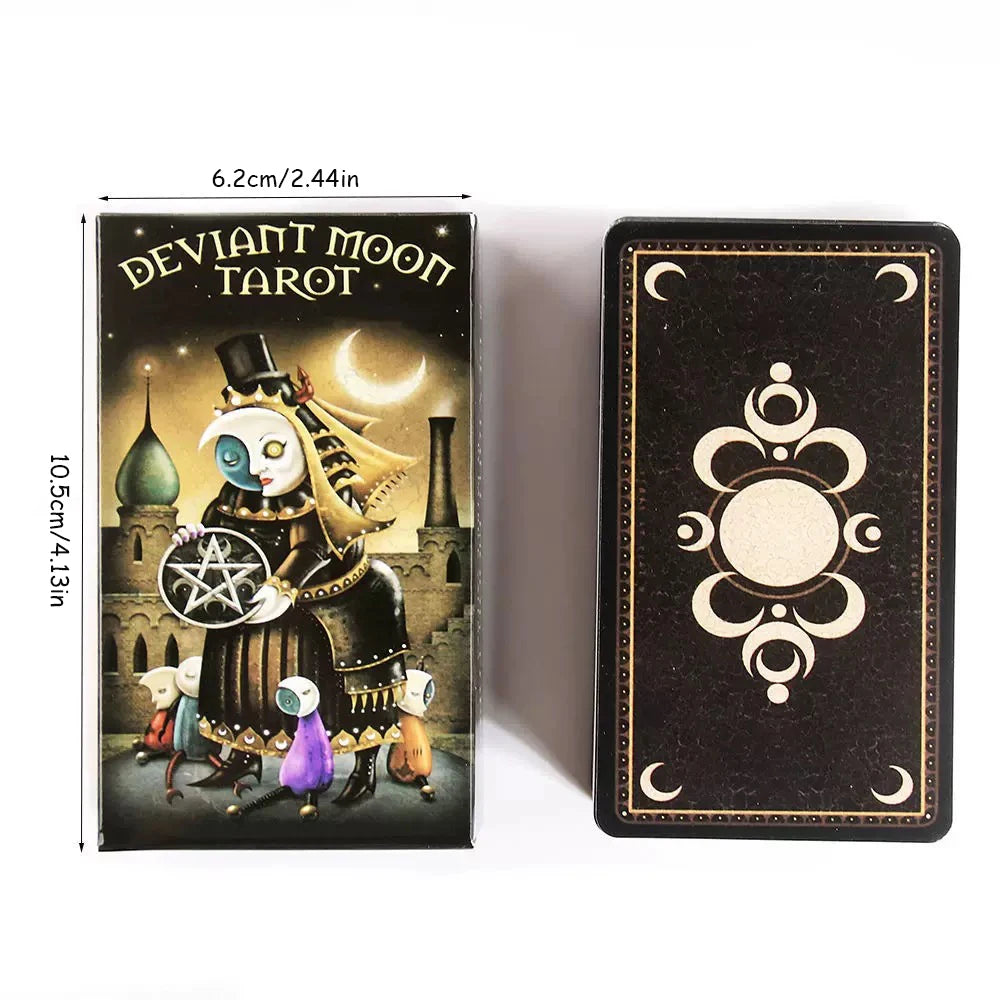 Deviant Moon Tarot Deck – 78-Card Borderless Edition Fantasy Art Tarot
