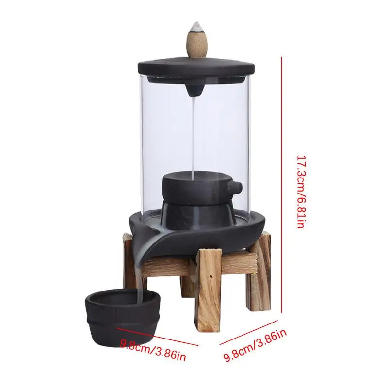 Handmade Ceramic Backflow Incense Burner – Mesmerizing Aromatherapy Decor