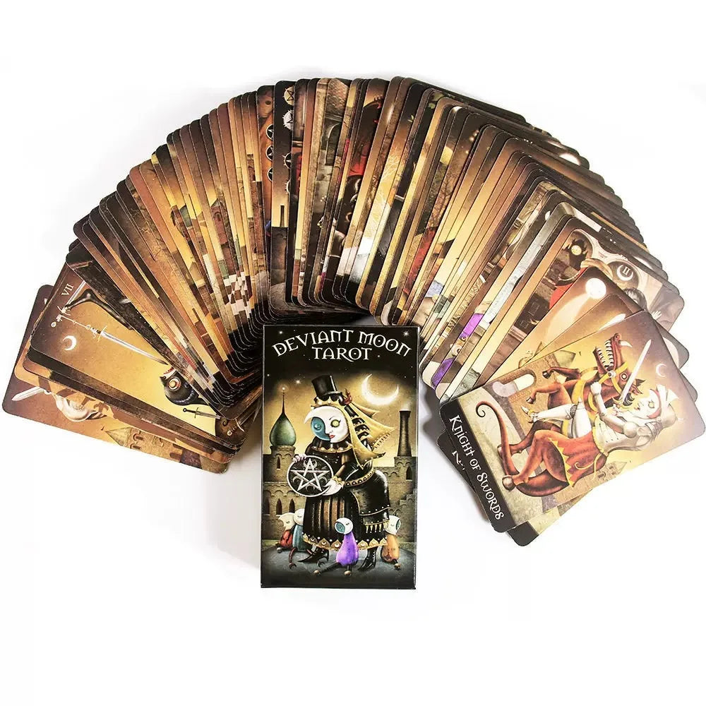 Deviant Moon Tarot Deck – 78-Card Borderless Edition Fantasy Art Tarot